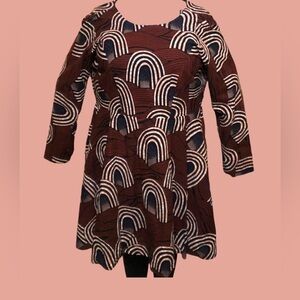 Ray Darten 2X African Print Dress NWT